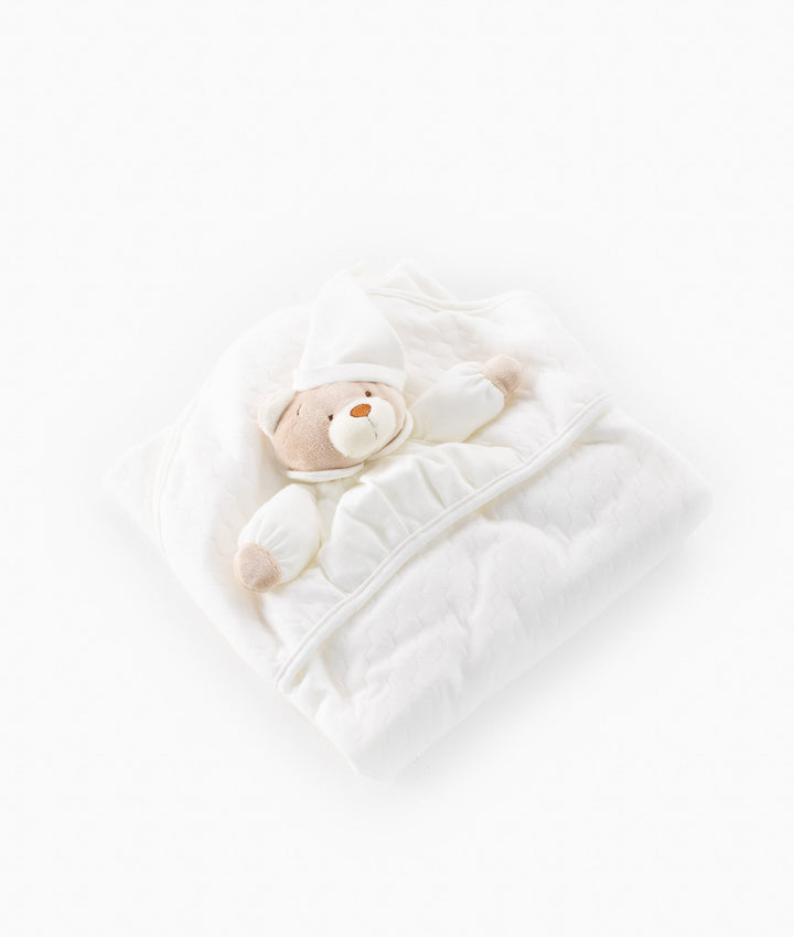 3D Bear Swaddle - Beige