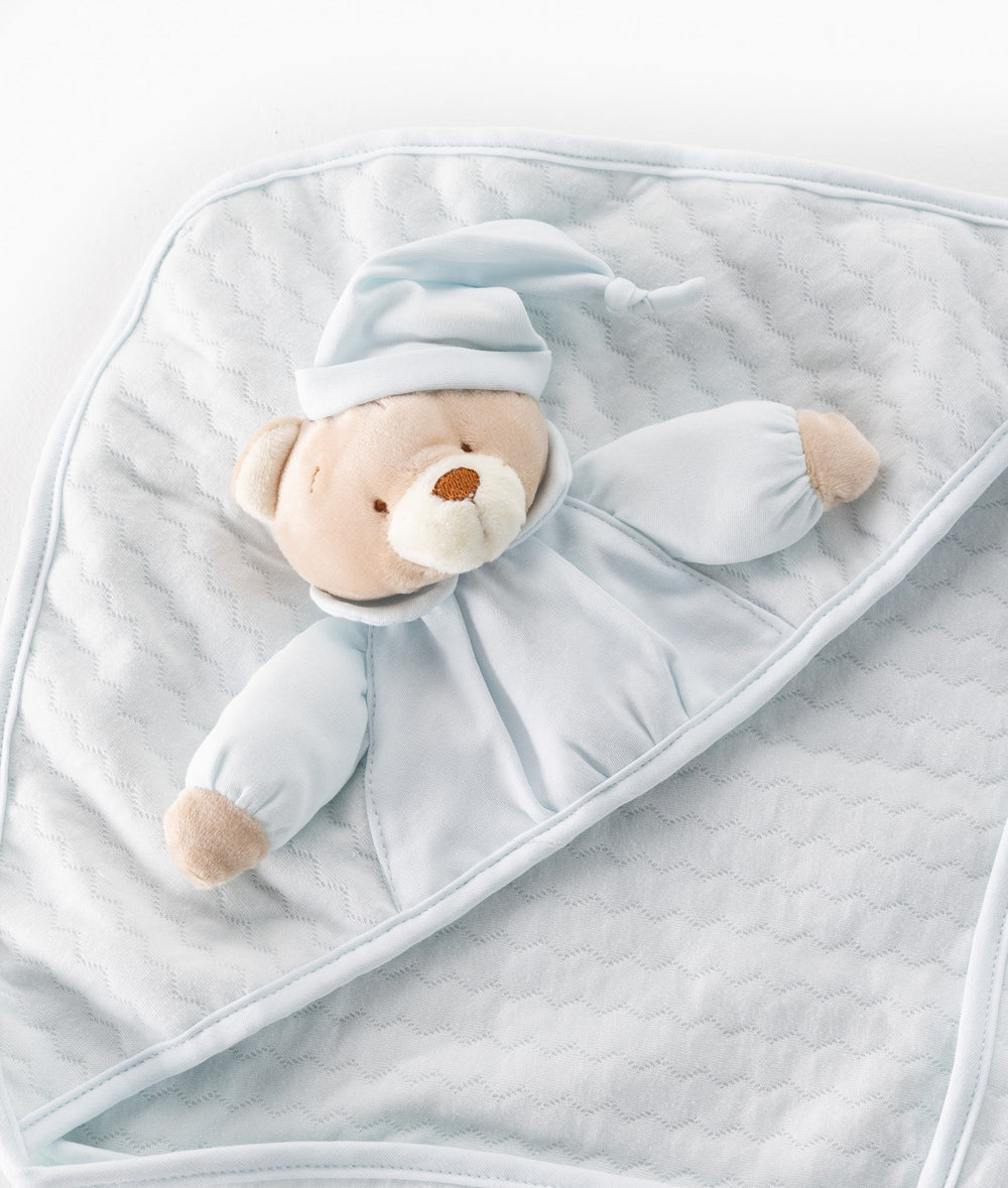 3D Bear Swaddle - Blue