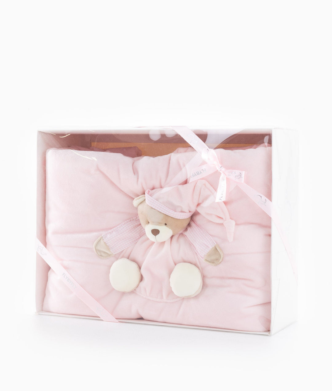 3D Bear Quilt & Cover - Pink