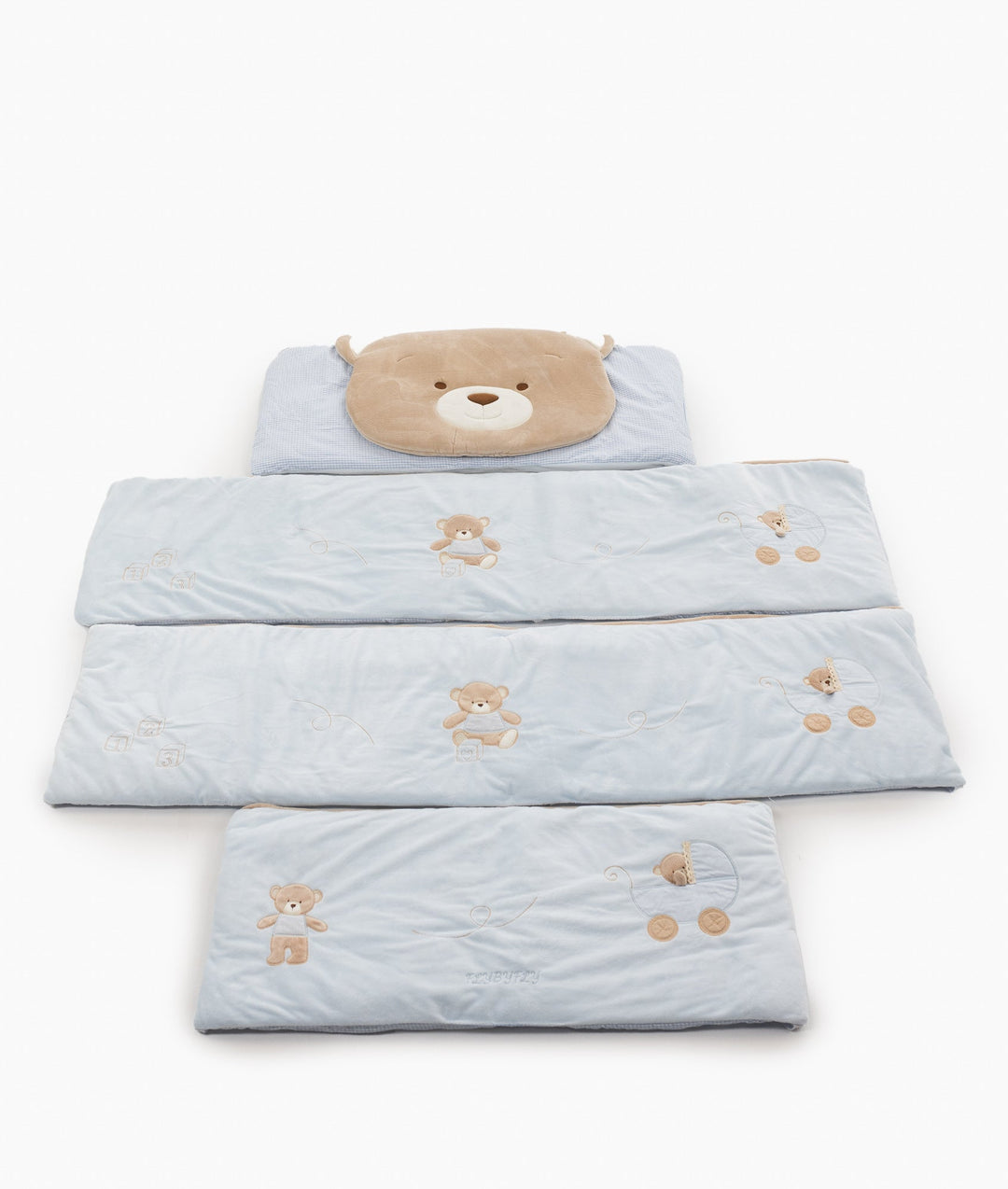 4pc Cot Bumper Set - Blue