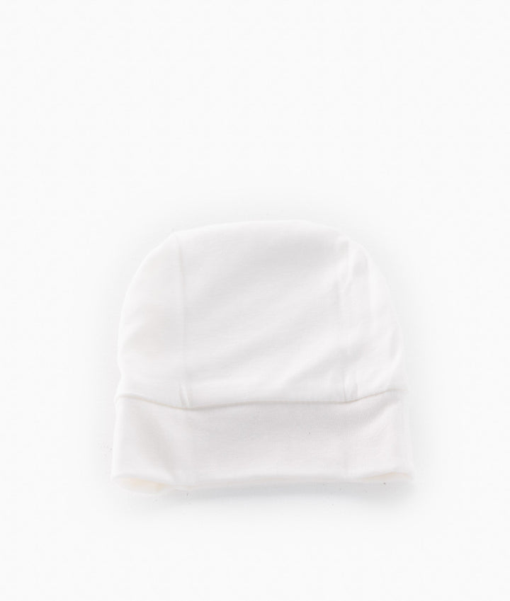 Baby Cotton Beanie - Beige