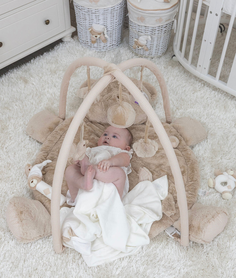 Bear Playmat & Gym - Beige