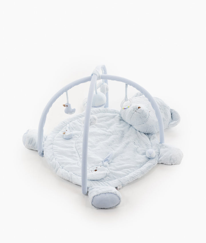 Bear Playmat & Gym - Blue