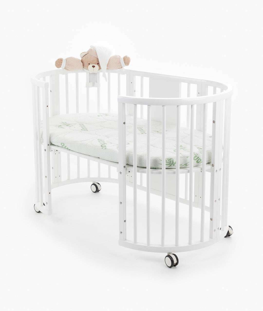 Signature Bear Cot - White