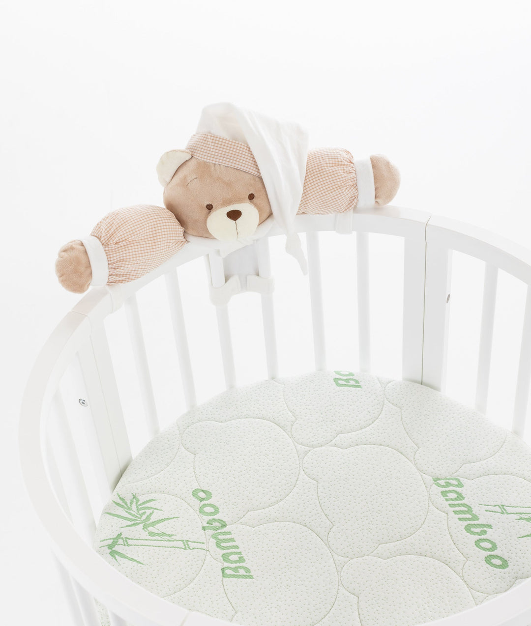 Signature Bear Cot - White