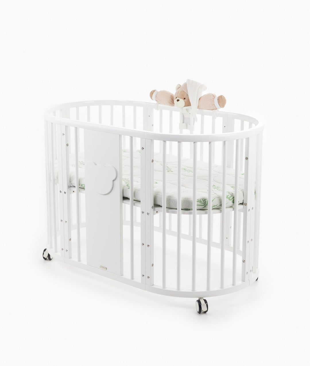 Signature Bear Cot - White