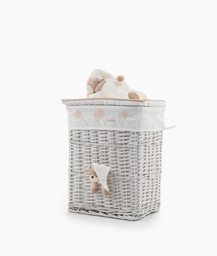 Square Laundry Basket Set - Beige